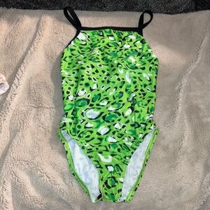 Speedo PowerFLEX Eco Solid Flyback Swimsuit, size 14